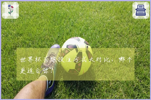 世界杯买球投注方式大对比，哪个更适合你？